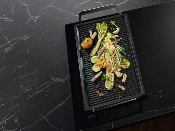 AEG Piano Cottura Gas + Elettrico Cn071436dh-nero
