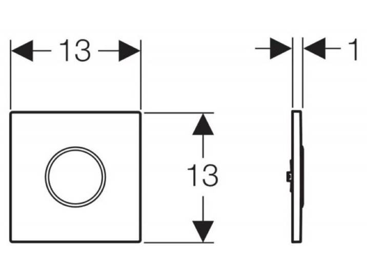 Geberit Sigma10 Elektronische Urinoirspoeler 116.025.Sn.1