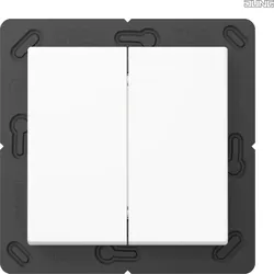 Jung MAT A 595 WW Matter Taster 2-fach batterieversorgt 4-kanalig Serie AS/A