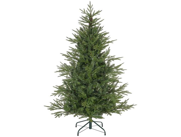 HOMCOM künstlich Weihnachtsbaum 150cm Christbaum mit 1724 Spitzen, Metallständer