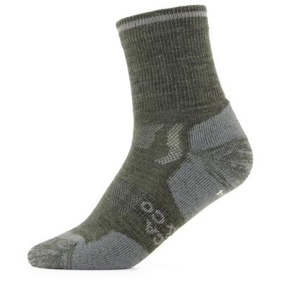 Alpacasocks&Co - Merino Outdoor Kids - Wandersocken 27-30 | EU 27-30 grün