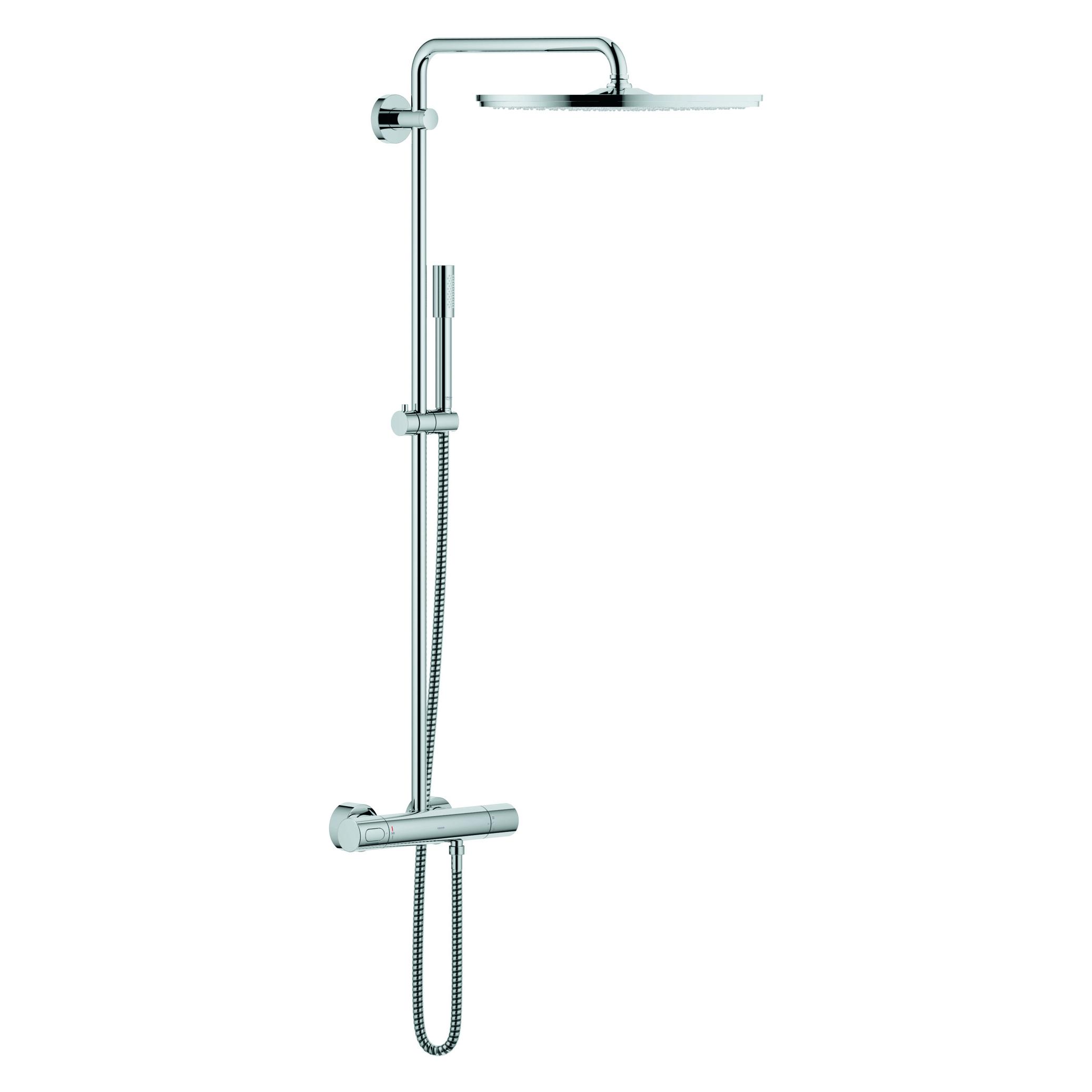 Grohe Duschsystem RAINSHOWER SYSTEM 400 mit Thermostatbatterie chrom (27174001)