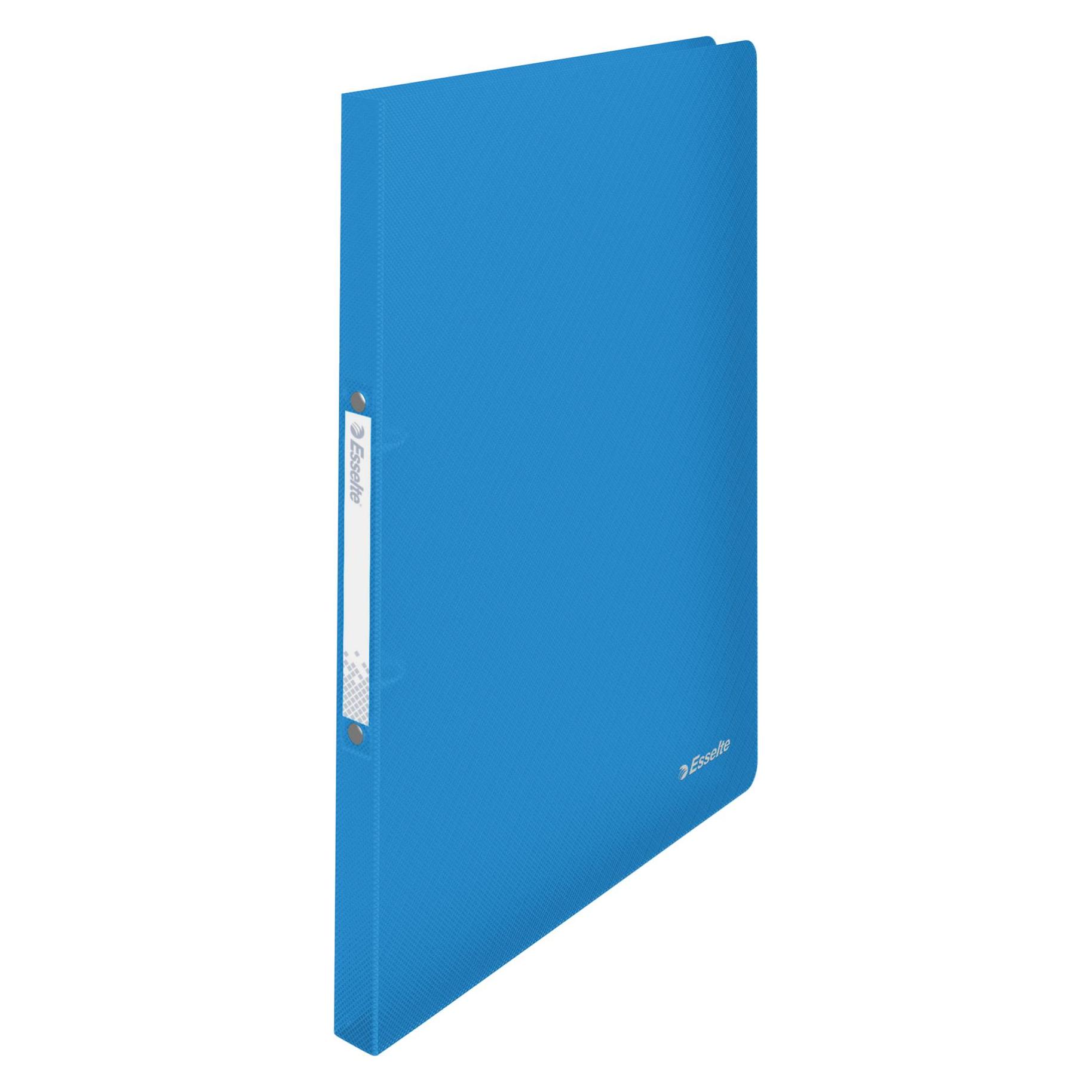 Leitz Esselte Ringbuch VIVIDA, aus PP, 2-Ringe, blau Ringdurchmesser: 16 mm, Fassungsvermögen: bis zu 100 (A4, 25 mm, 1 Stk.) (624031)