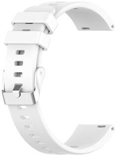 Everyday Crate Huawei Honor Watch ES Band Soft Silicone Watch Band Adjustable Replacement Strap white