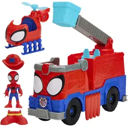 Spiderman HAS SPD SAF playset Rescuewebs firetruck