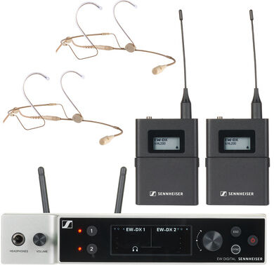 Sennheiser EW-DX HSP4 2 Dante Set S2-10 Beige