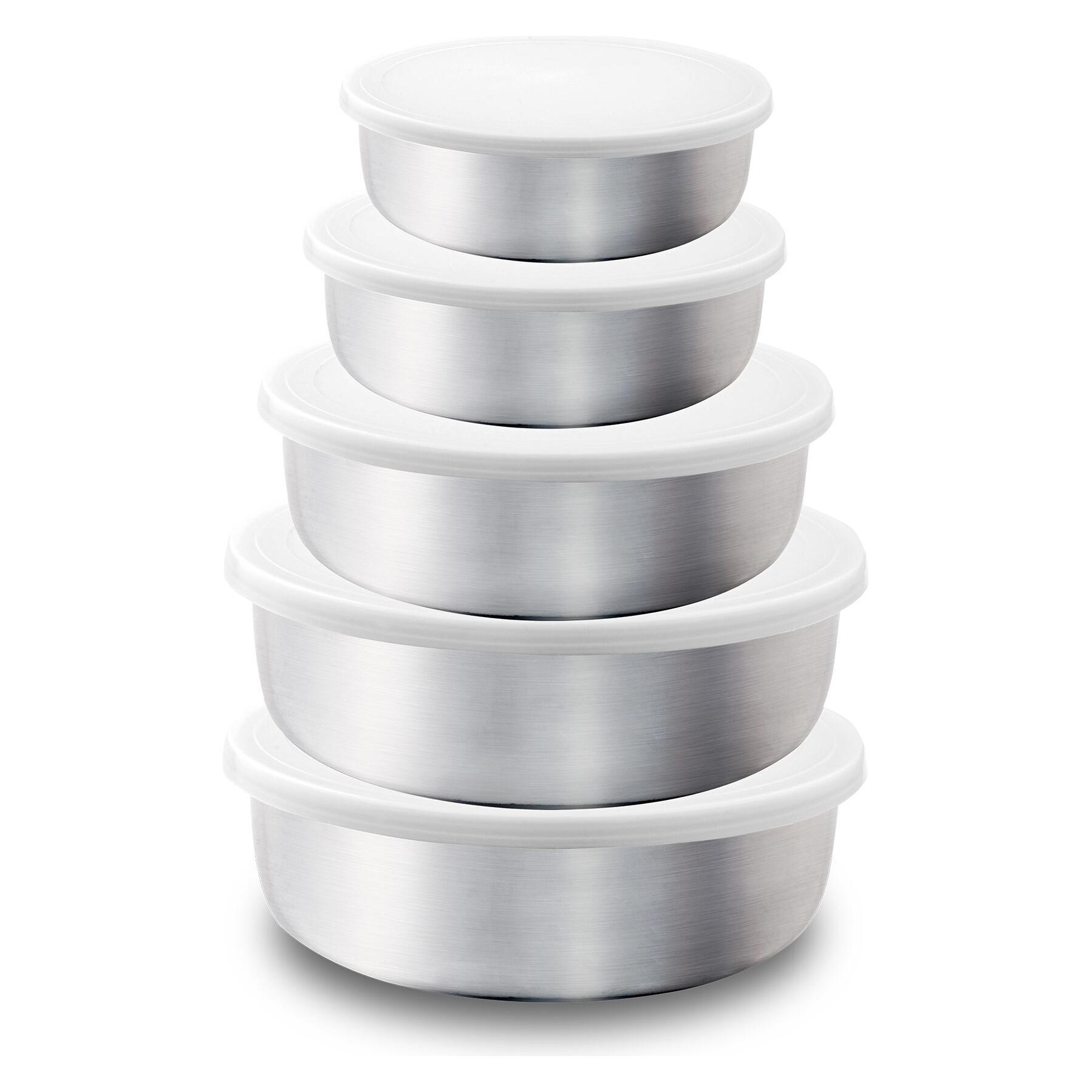 Sogo Stainless Steel Bowl Set 5pcs, 200-1300ml (18 cm, 1.30 l, 5x) (SOGO128)