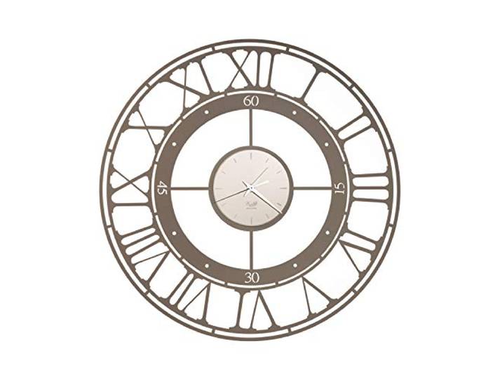 Arti & Mestieri Koros - Horloge Murale Design 100% fabriquée en Italie - en Fer\, diamètre 50 cm - Bronze