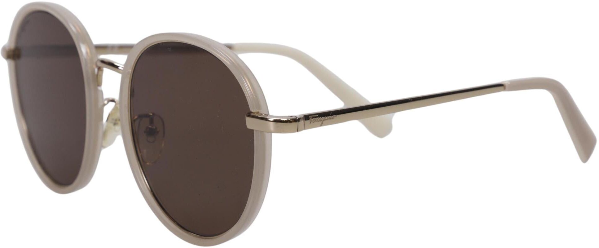Salvatore Ferragamo Damen Sonnenbrille, Cremeweiß - Second Hand