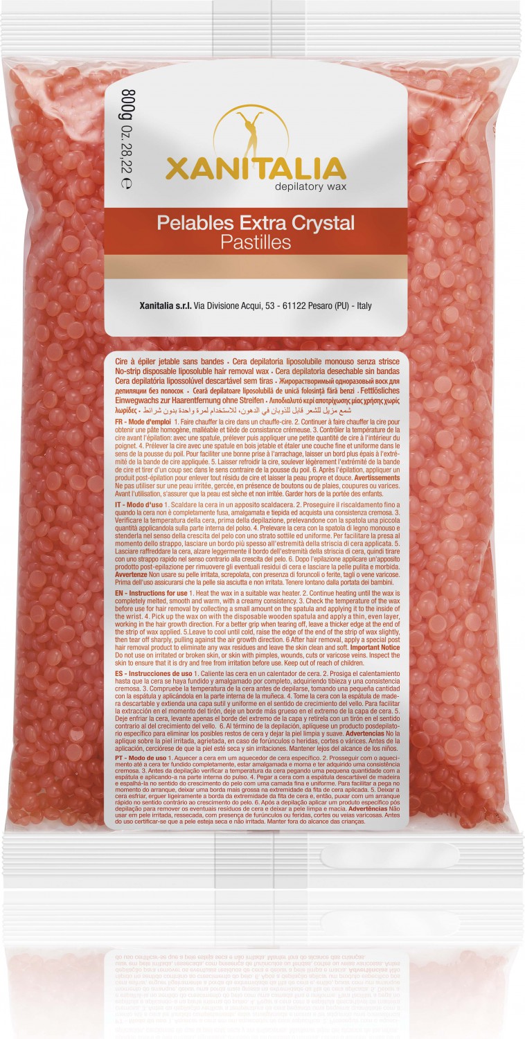 XanitaliaPro Film Wax Pelables Extra Crystal Brasilian System Orange 800 g XP-930.651