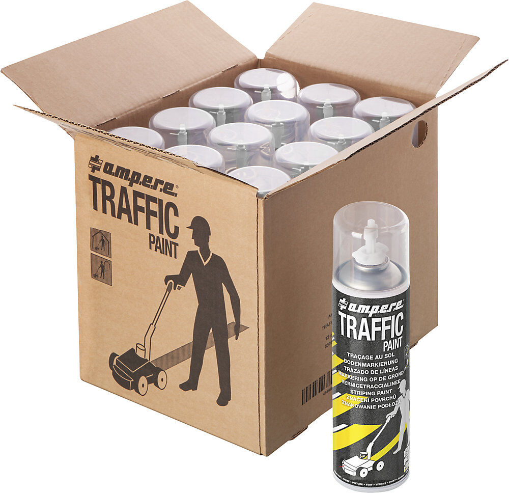Markierfarbe Traffic Paint®, Inhalt 500 ml, VE 12 Dosen, weiß Ampere
