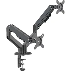 Hjh Office Ergomount GF2 (Tisch, 32", 9 kg), Monitor Halterung, Schwarz