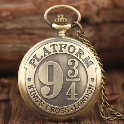 Uplift Picks Retro Bronze Quartz Pocket Watch Vintage Style Flip Cover Timepiece brown