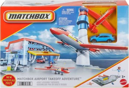 Matchbox Airport mit Engländer und Flugzeug