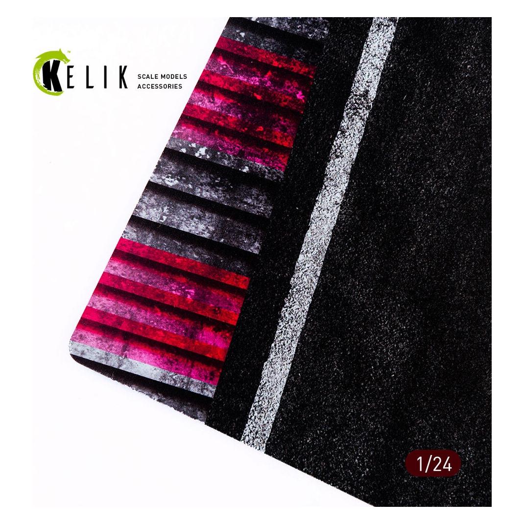 Kelik Racing Track for 3 models - Base - Acrylic 3 mm (410 x 270 mm) (410 g) (KS24018)