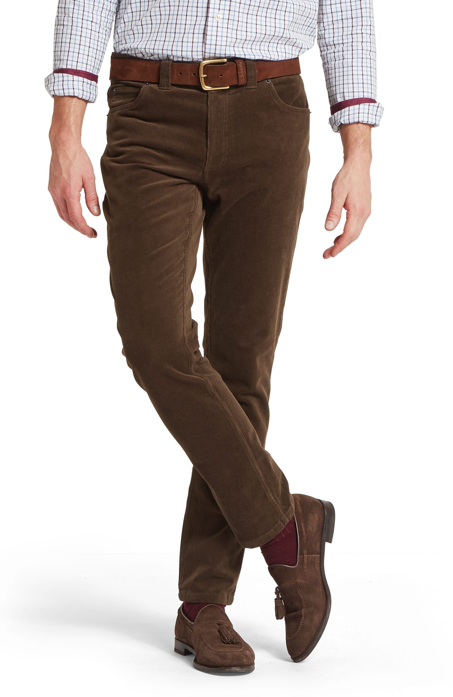 Schöffel Country Camden Cord Trousers - Brown - Men