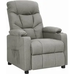 vidaXL Relaxsessel Hellgrau Stoff