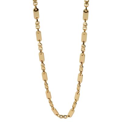 Kette ohne Anhänger ADELIA´S "Unisex Edelstahl Halskette" Gr. 55, gold, Halsketten, Damen, 55, Edelstahl