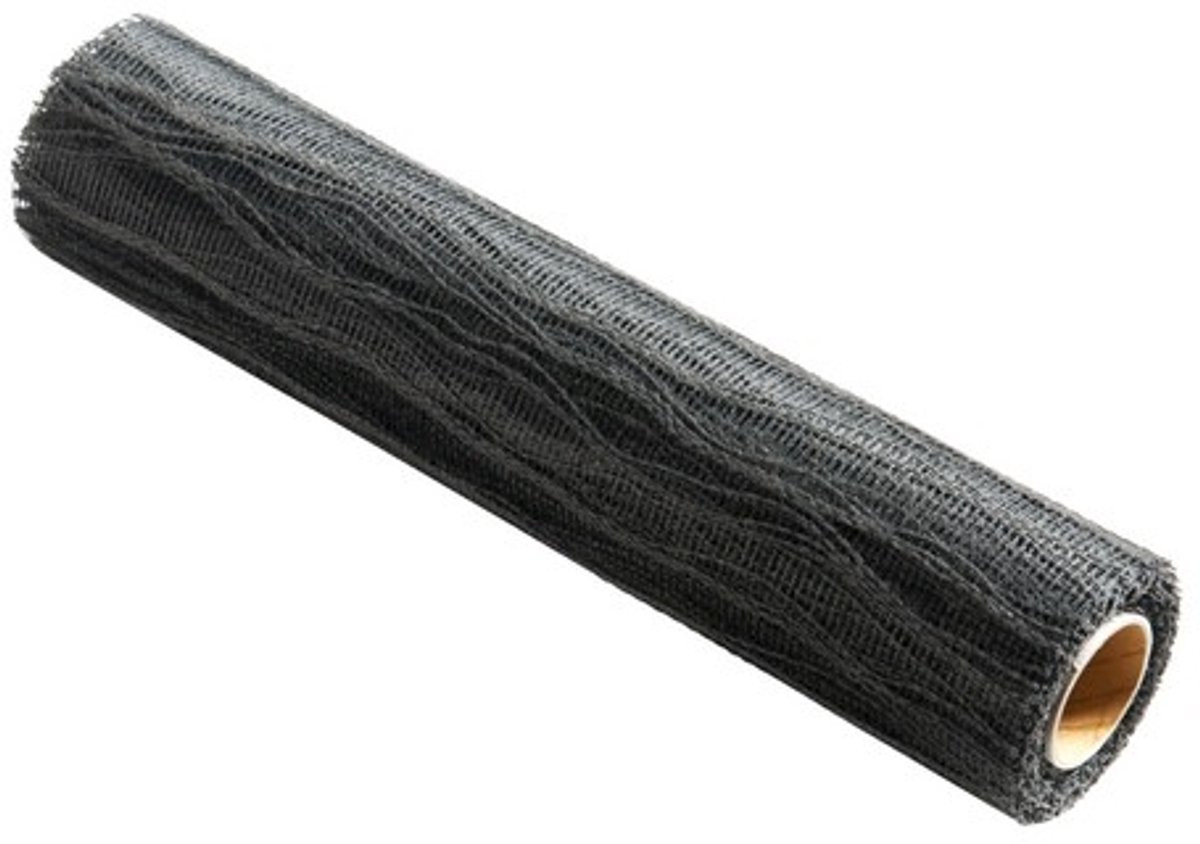 Wave Tafelband zwart 53 x 910 cm (gerold)