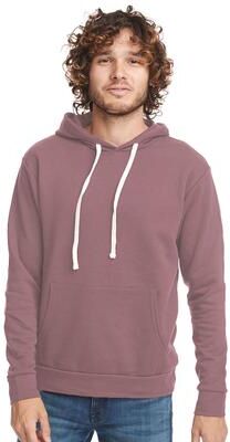 Next Level 9303 Santa Barbara Hoodie Sweatshirt in Mauve size XS   80/20 Cotton/Polyester NL9303