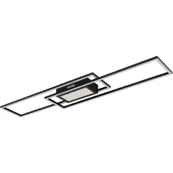 Deckenleuchte SAUNDERS - schwarz - LBH 96x19,60x5 cm