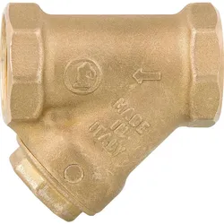 Schmutzfänger Messing mit Magnet, DN15 (1/2'')