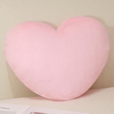 Lush Living Finds Love Expressing Pillow Stuffed Soft Cushion, Plushie Sofa Chair Gift In Pink, Red, Green, Purple pink