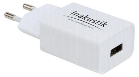 Inakustik Akoestische AC-adapter met USB-aansluiting - Wit