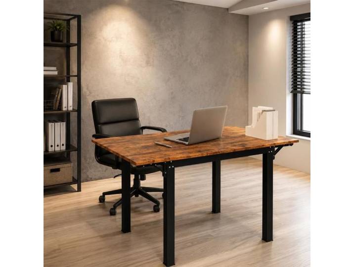 MIPAN Table multifonction pliable table de travail pliable pour petit appartement marron