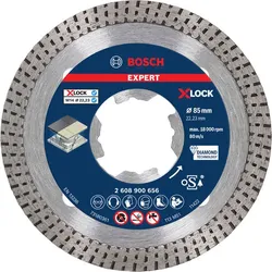 Bosch Professional Expert HardCeramic X-LOCK Diamanttrennscheiben, 85 x 22,23 x 1,6 x 7 mm (2608900656)