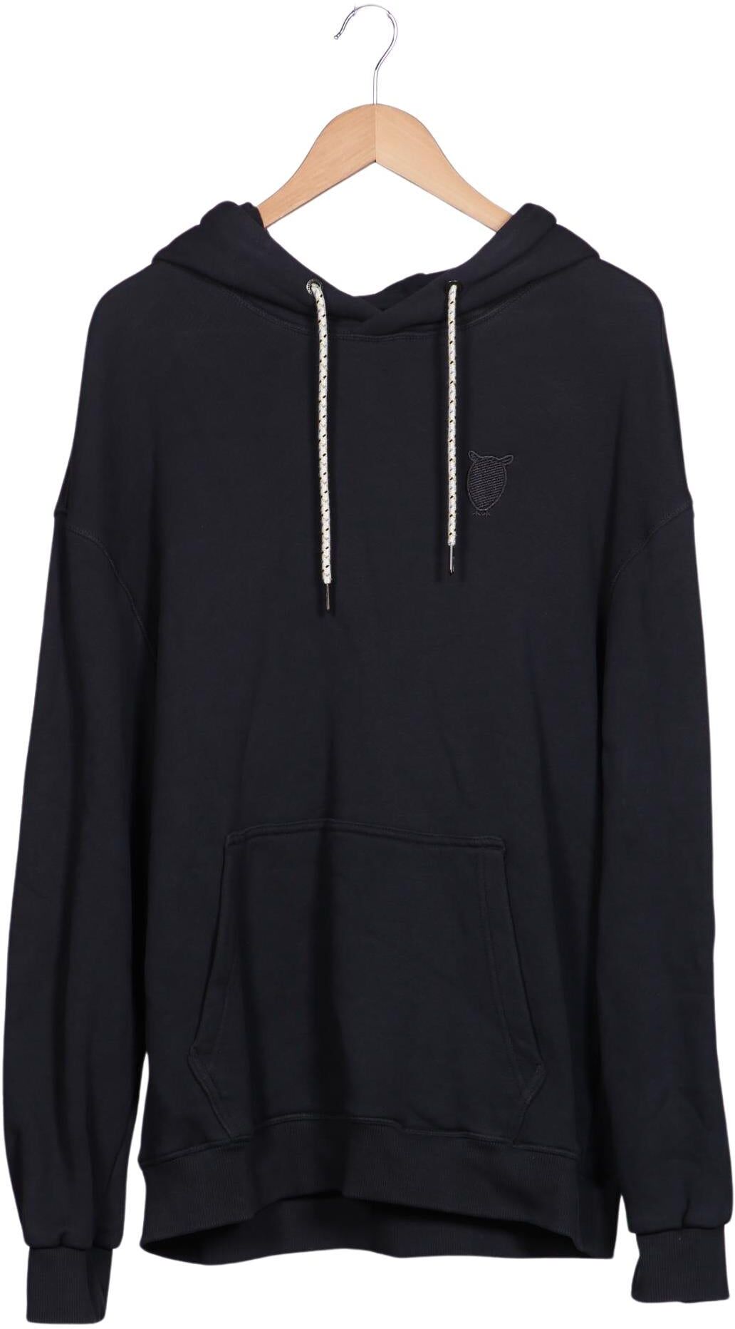 Knowledge Cotton Apparel Herren Kapuzenpullover, Schwarz, Gr. XL, Baumwolle - Second Hand