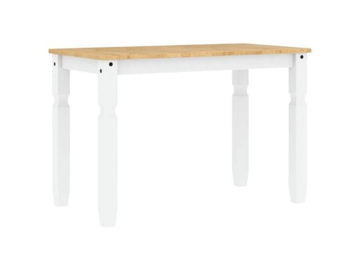 Remise Table Salon intérieur - Blanc - Table à manger - Corona - blanc - 112x60x75cm - bois massif de pin_hho58b