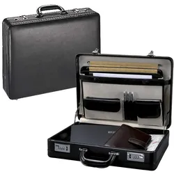 Alassio Aktenkoffer TAORMINA 45,5 x 12,0 x 33,0 cm schwarz