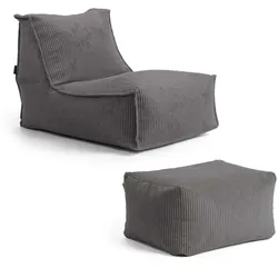 SITZSACK Cord Doze mit Hocker
