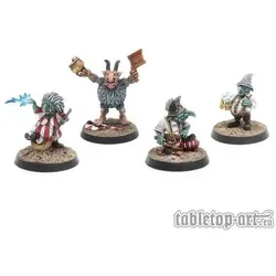 Tabletop-Art Goblin Coach & Staff Set 1 (4) (Metall)