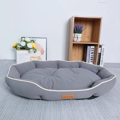 Retailers Go Large Dog Bed House, Pet Sofa Sleeping Bed For Cats, Winter Warm Dog Cushion, Big Space Dog Sofa grey m