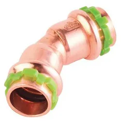 Logafix Kupfer Bogen 45° i/i 35 V-Kontur