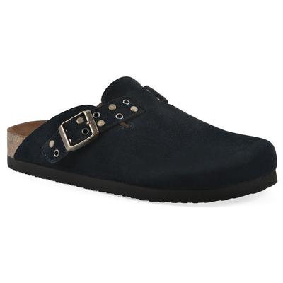 Women's Benben Footbeds Clog by White Mountain in Black Suede (Size 7 M)