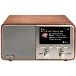 Albrecht DR 760 (DAB+, FM, Bluetooth), Radio, Silber, Braun