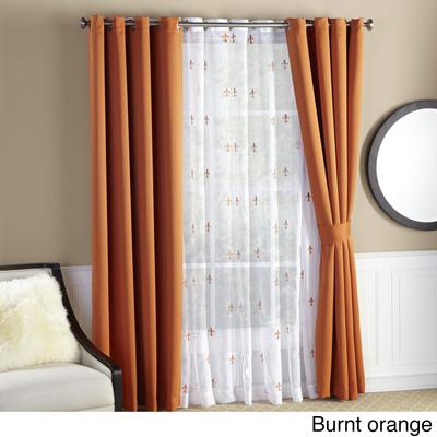 Home Soft Things Serenta Fleur De Lis Thermal Insulated Blackout Curtains (6 Piece Set)