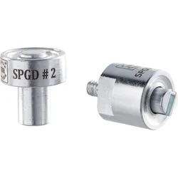 Werkzeug für Ösenpressen für selbstschneidende Ösen für Rundösen #2 (⌀ 9,2 mm), Edelstahl, silber