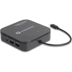 Delock Thunderbolt™ 3 Mini Dockingstation 8K (Thunderbolt, 1 Port), Dockingstation + USB Hub, Schwarz