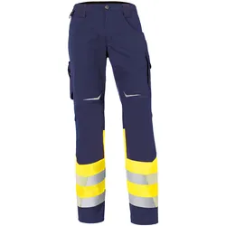 KÜBLER REFLECTIQ Hose Klasse 1 warngelb/dunkelblau 24 - 2208 8340-3448-24 - warngelb/dunkelblau