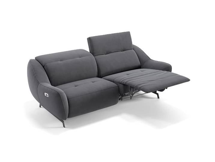 Stoff Relaxsofa LIVERI 3-Sitzer Funktionscouch Relaxsofa