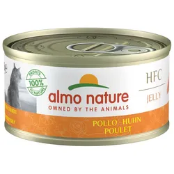 Almo Nature HFC Jelly 70g Dose Katzennassfutter 24 x 70 Gramm Huhn