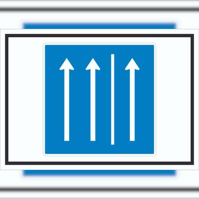 HB-Druck Schild Seitenstreifen befahren Symbol A1 (594x841mm)