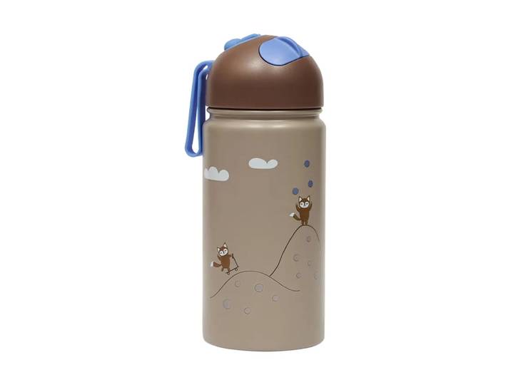 OYOY Bouteille isotherme Friends in the Forest 36 cl Blue