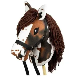 Hobby Horse Skippi. Bay-tobiano stick horse