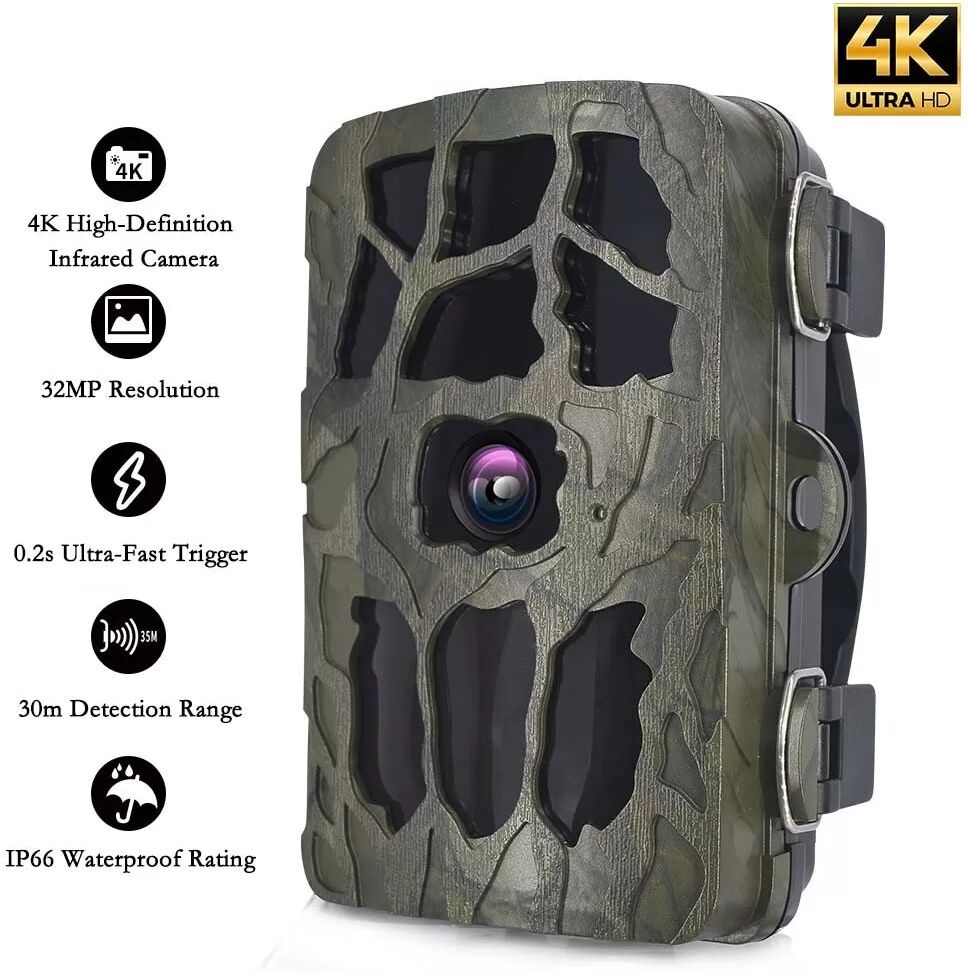 INF Caméra de Chasse Infrarouge 4K HD - Surveillance de la Faune & Vision Nocturne