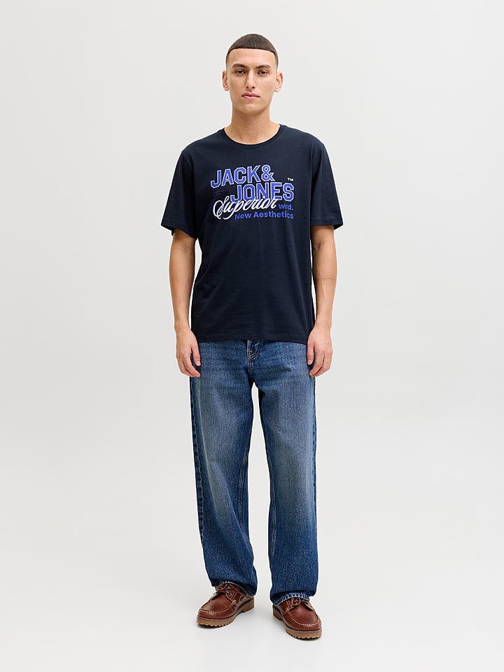 Jack & Jones Shirt "Logo" in Dunkelblau - L